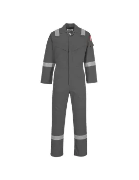 Combinaison Flamme Résistant et Antistatique 350g couleur : Gris taille XL - PORTWEST - - FR50GRRXLPORTWEST