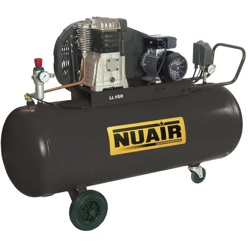 Compresseur d'air à piston 3 CV, 150L NUAIR 152100NU