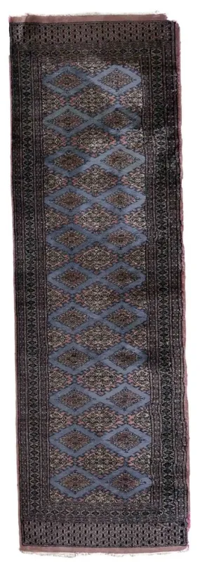 Tapis vintage Ouzbek Bukhara fait main, 1C862